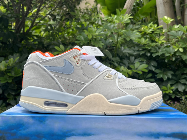 Authentic Nike Air Flight 89 Grey/Blue/Sail
