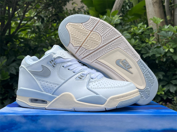 Authentic Nike Air Flight 89 Light Blue/White