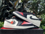 Authentic PSG x Air Jordan 1 Low OG GS Off Noir/Infrared 23/Pink Oxford