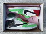 Authentic Travis Scott x Air Jordan 1 Low OG Green/Red/Yellow
