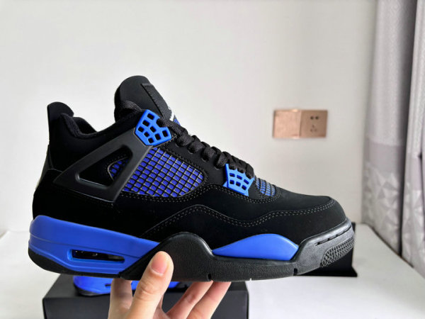 Authentic Air Jordan 4 Blue/Black