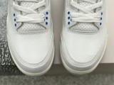 Authentic Air Jordan 3 GS White/Hydrogen Blue