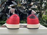 Authentic Travis Scott x Air Jordan 1 Low WMNS Black/Red
