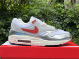 Authentic Nike Air Max 1 Silver/Red/White