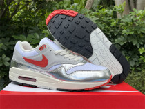 Authentic Nike Air Max 1 Silver/Red/White Authentic Nike Air Max 1 Silver/Red/White