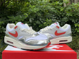 Authentic Nike Air Max 1 Silver/Red/White
