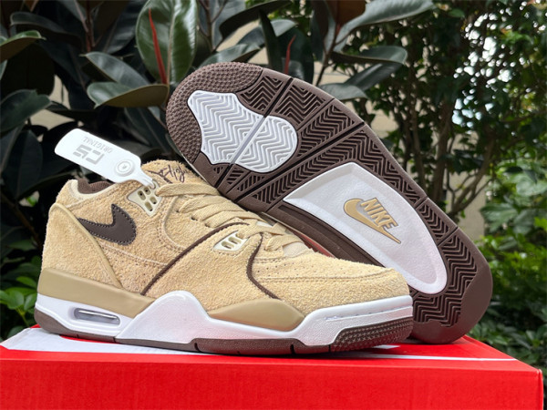 Authentic Nike Air Flight 89 Khaki Suede