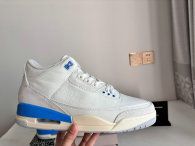Authentic Air Jordan 3 White/Hydrogen Blue