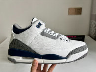 Authentic Air Jordan 3 White/Midnight Navy