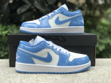 Authentic Air Jordan 1 Low Legend Blue/White