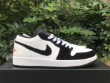 Authentic Air Jordan 1 Low Black/White