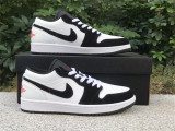 Authentic Air Jordan 1 Low Black/White