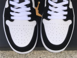 Authentic Air Jordan 1 Low Black/White