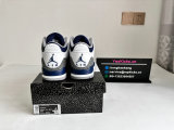 Authentic Air Jordan 3 White/Midnight Navy