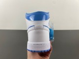 Authentic Air Jordan 1 Mid Legend Blue/White