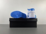 Authentic Air Jordan 1 Mid Legend Blue/White