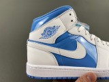Authentic Air Jordan 1 Mid Legend Blue/White