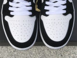 Authentic Air Jordan 1 GS Low Black/White/Grey