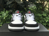 Authentic Air Jordan 1 GS Low Black/White/Grey