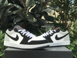 Authentic Air Jordan 1 GS Low Black/White/Grey