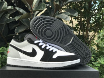 Authentic Air Jordan 1 Low Black/White/Grey