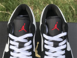 Authentic Air Jordan 1 GS Low Black/White/Grey