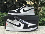 Authentic Air Jordan 1 GS Low Black/White/Grey