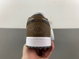 Authentic Air Jordan 1 Low Black/White/Mocha Brown