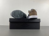 Authentic Air Jordan 1 Low Black/White/Mocha Brown