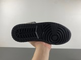 Authentic Air Jordan 1 Mid GS Black/Silver/Gold
