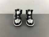 Authentic Air Jordan 1 Mid GS Black/Silver/Gold