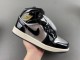 Authentic Air Jordan 1 Mid GS Black/Silver/Gold