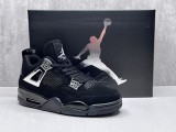 Perfect Air Jordan 4 Black/Silver