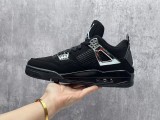 Perfect Air Jordan 4 Black/Silver