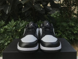 Authentic Air Jordan 1 Low OG GS Silver/Black/White