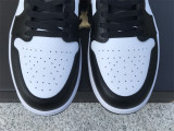 Authentic Air Jordan 1 Low OG GS Silver/Black/White