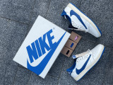 Authentic Authentic Travis Scott x Fragment x Air Jordan 1 Low Sail/Black/Military Blue