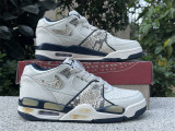 Authentic Nike Air Flight 89 Grey/White/Blue