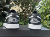 Authentic Air Jordan 1 Low GS Black/White