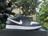 Authentic Air Jordan 1 Low GS Black/White