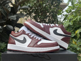 Authentic Air Jordan 1 Low GS Black/Red/White