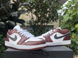 Authentic Air Jordan 1 Low GS Black/Red/White