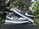 Authentic Air Jordan 1 Low GS Black/White