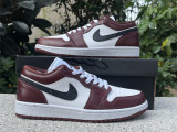 Authentic Air Jordan 1 Low GS Black/Red/White