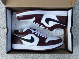 Authentic Air Jordan 1 Low GS Black/Red/White