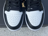 Authentic Air Jordan 1 Low GS Black/White