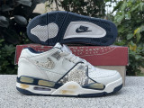 Authentic Nike Air Flight 89 Grey/White/Blue