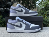 Authentic Air Jordan 1 Low GS Purple/White