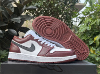 Authentic Air Jordan 1 Low GS Black/Red/White
