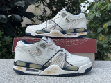 Authentic Nike Air Flight 89 Grey/White/Blue